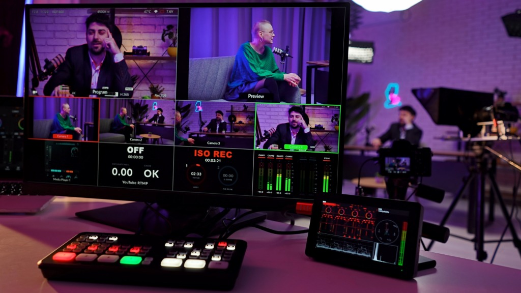 Podcast microphones and production gear for recording in Boca Raton